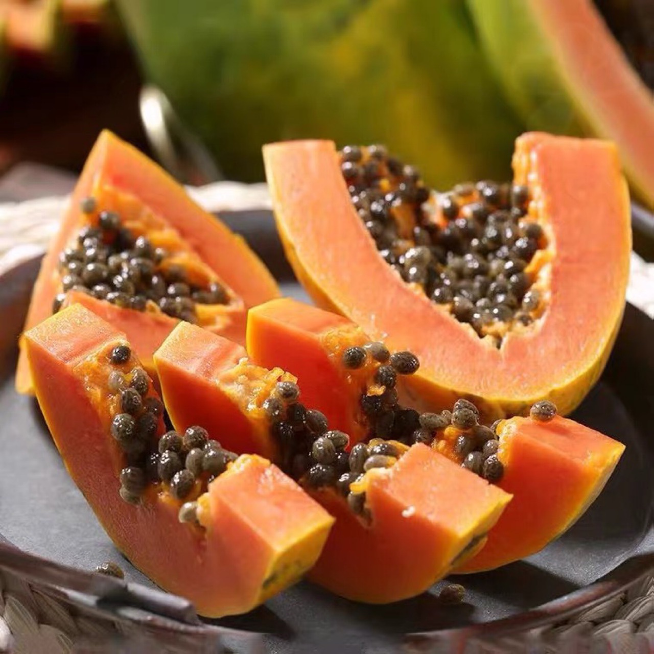 Red Heart Papaya 5kg Whole Box Hainan Rock Sugar Heart Papaya Fresh Leizhou Seasonal Tropical Fruit Green Papaya Wholesale
