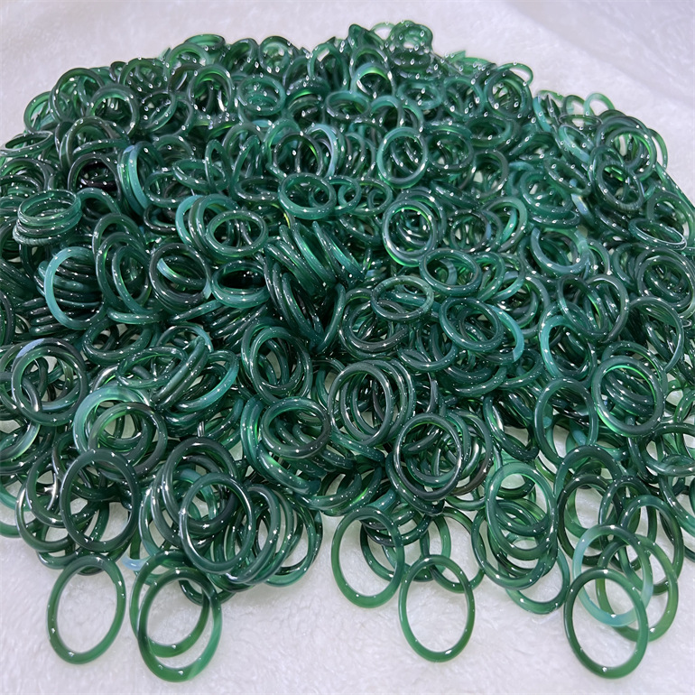 Natural Agate Chalcedony Ring, Adjustable Ring for Men and Women, Pink, Blue, Red, Black, Green, Multi-Color Ring, Agate Stone, Natural Stone