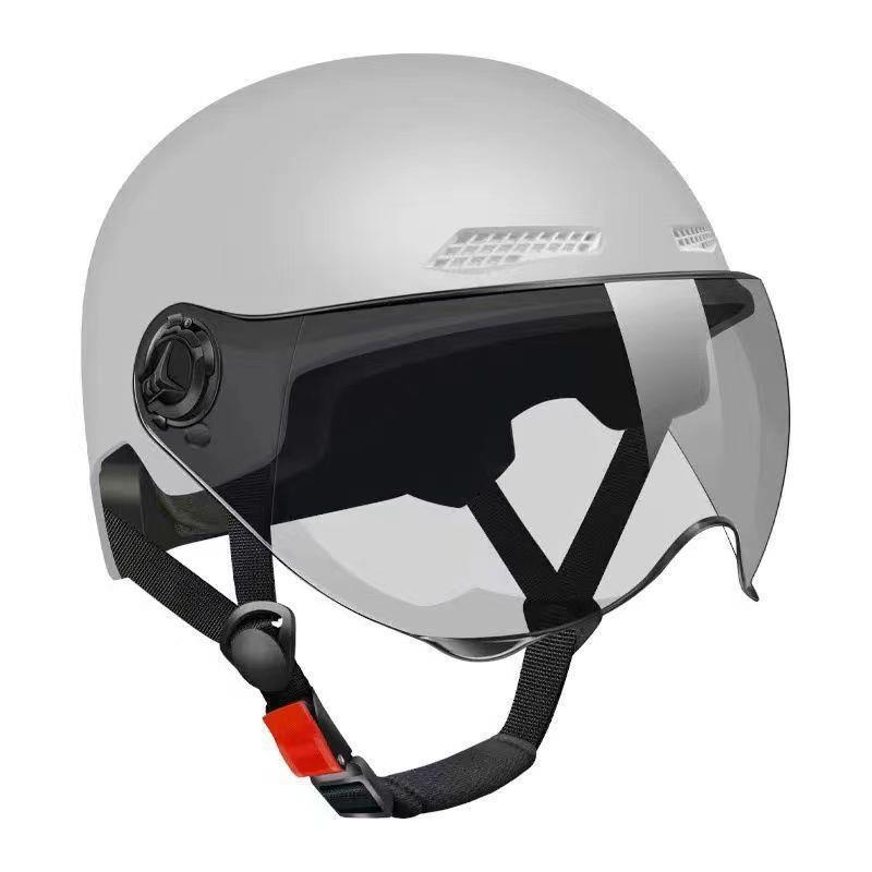 Free LOGO design 3C certification electric car helmet men and women summer comfortable breathable sunscreen battery motorcycle