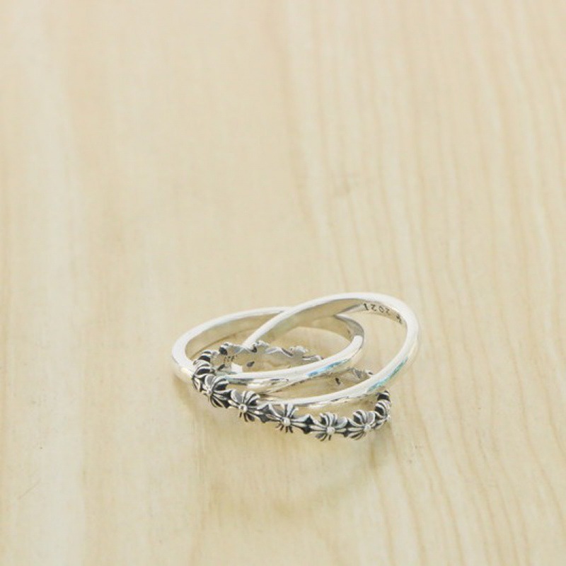 Мужское и женское модное кольцо в корейском стиле, ретро креативное кольцо с крестом, многослойное кольцо из стерлингового серебра