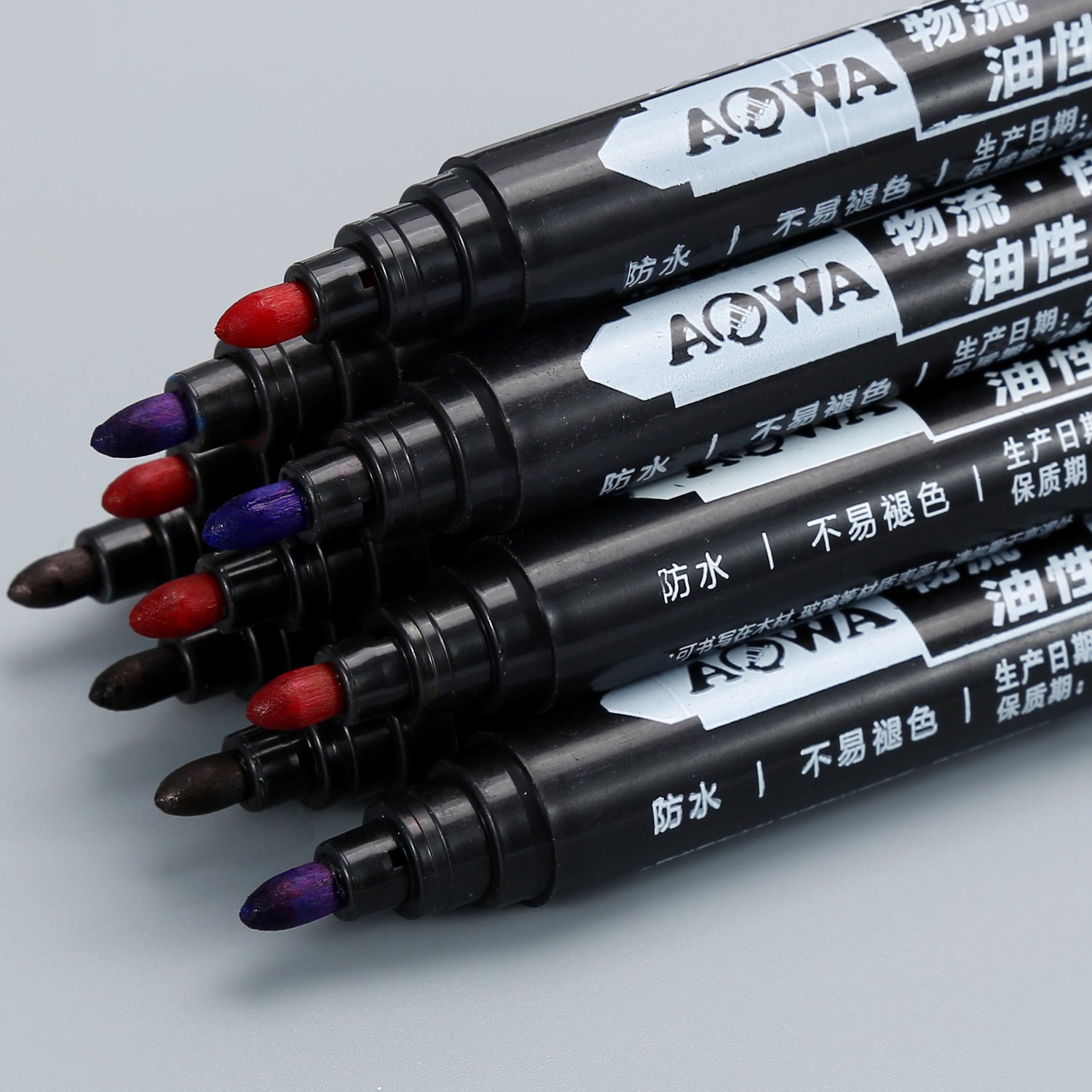Factory Direct Sales Aowa 701 Oil-Based Marker Waterproof Refillable Marker Pen Express Logistics Marker