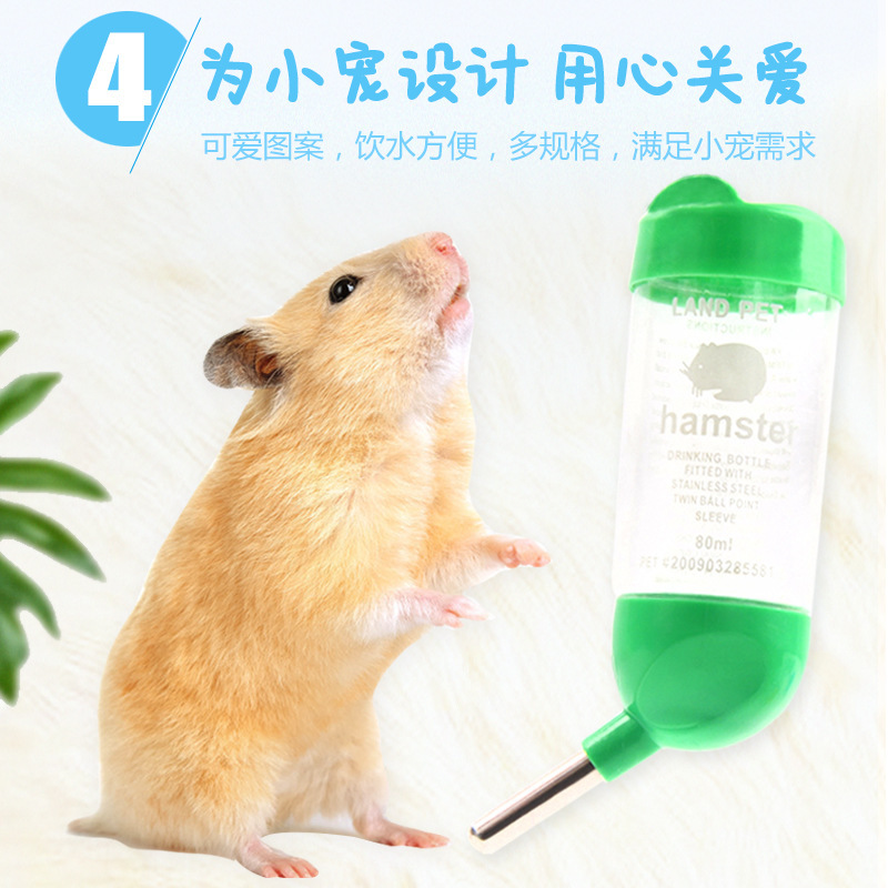 Rabbit Drinking Fountain Hanging Chinchilla Feeding Drinking Water Spout Ball Special Large-Capacity Guinea Pig Water Bottle Does Not Leak