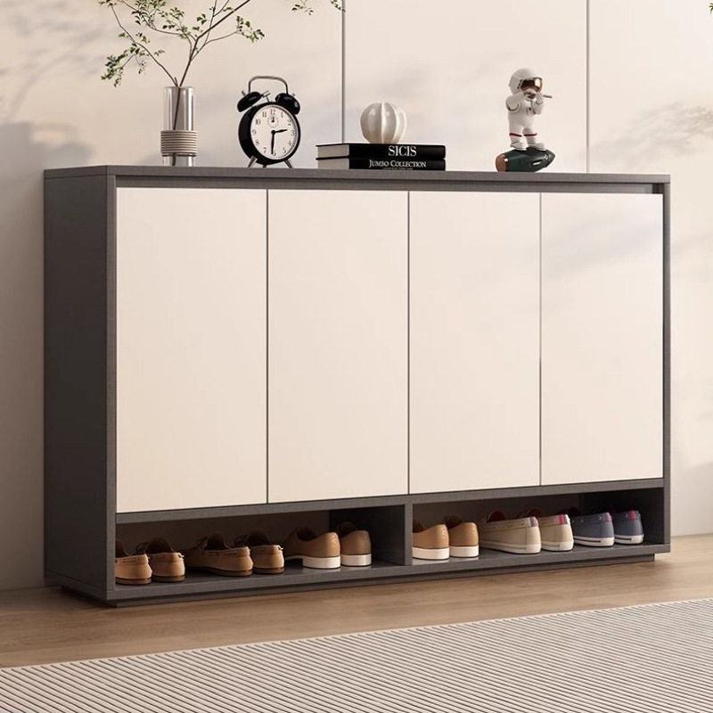 Шкаф для обуви из массива дерева, многоуровневый, настенный, с большим объемом для прихожей