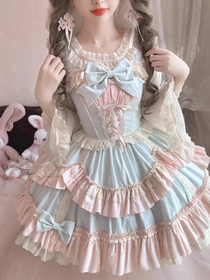 Brocade Garden lolita Original [Evening Star Ji Sleeve] Summer Joker Ji Sleeve Chiffon Lolita Shirt