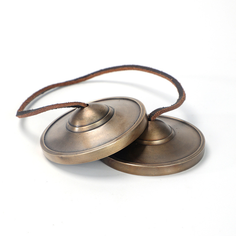 Ring Bells Nepal Handmade Bronze Ring Bells Ring Cymbals Box Tone Therapy Yoga Meditation Ding Xia Sound Crisp Bell