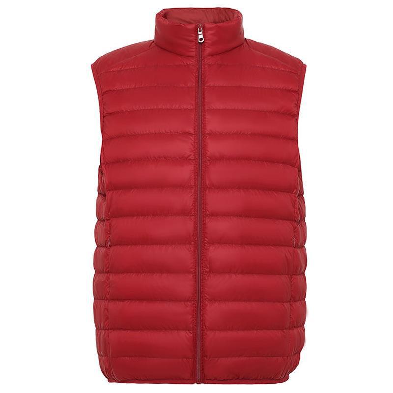 Down Vest Men's High-end 90 White Duck Down Fashion Casual Outer Wear Lightweight Down Jacket Vest Design Sense
