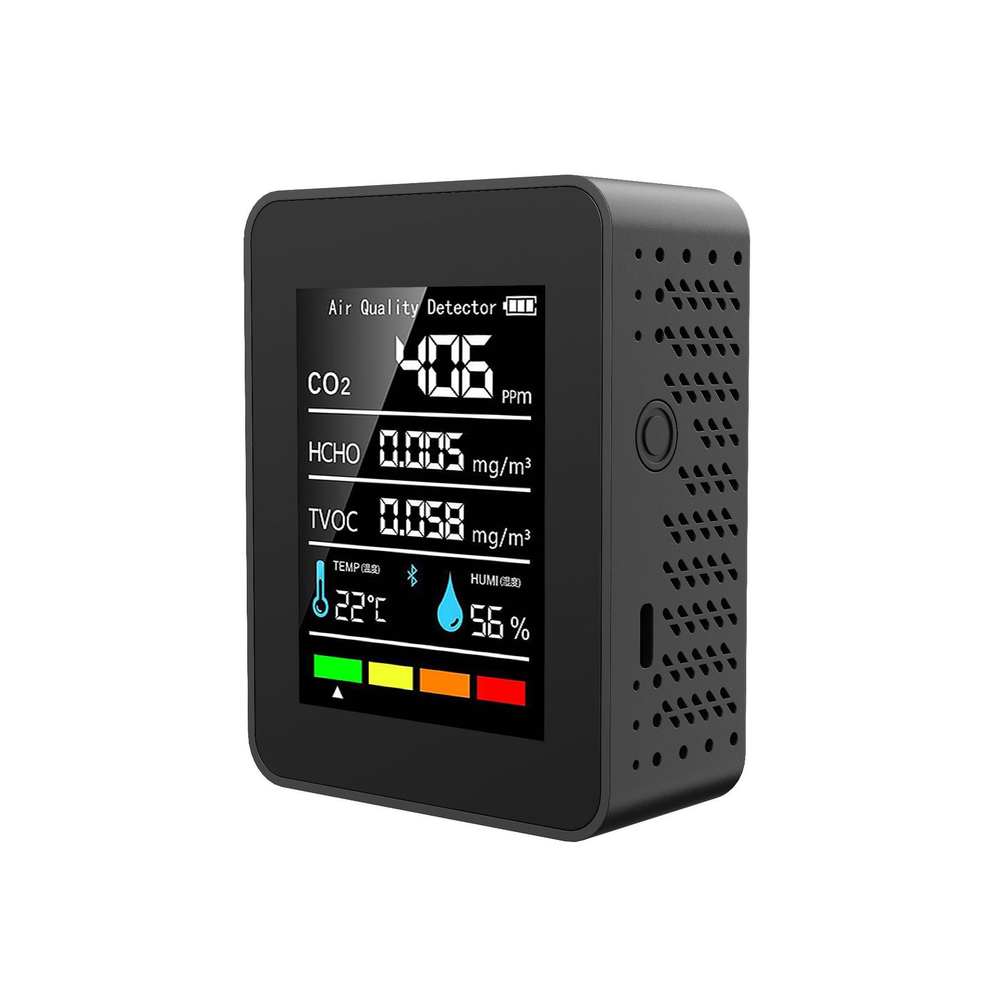 Air quality detector PM2.5 PM10 carbon monoxide carbon dioxide detector 6 in 1 5 in 1 patent