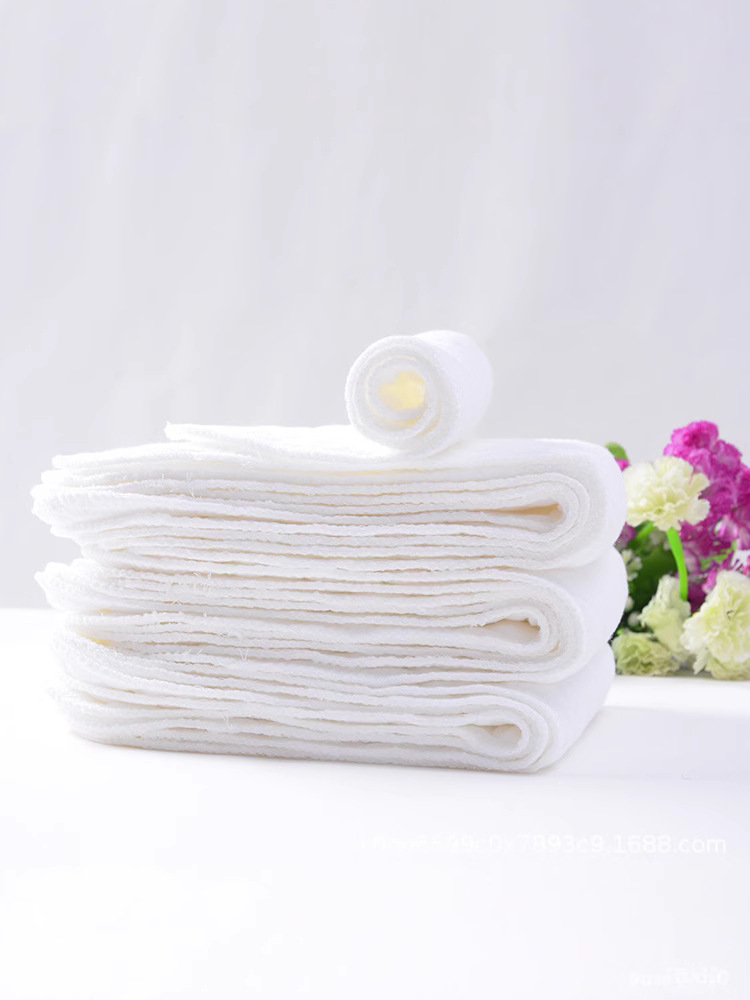 Cross-border supply with better baby white 3-layer ecological cotton diapers for baby washable diapers