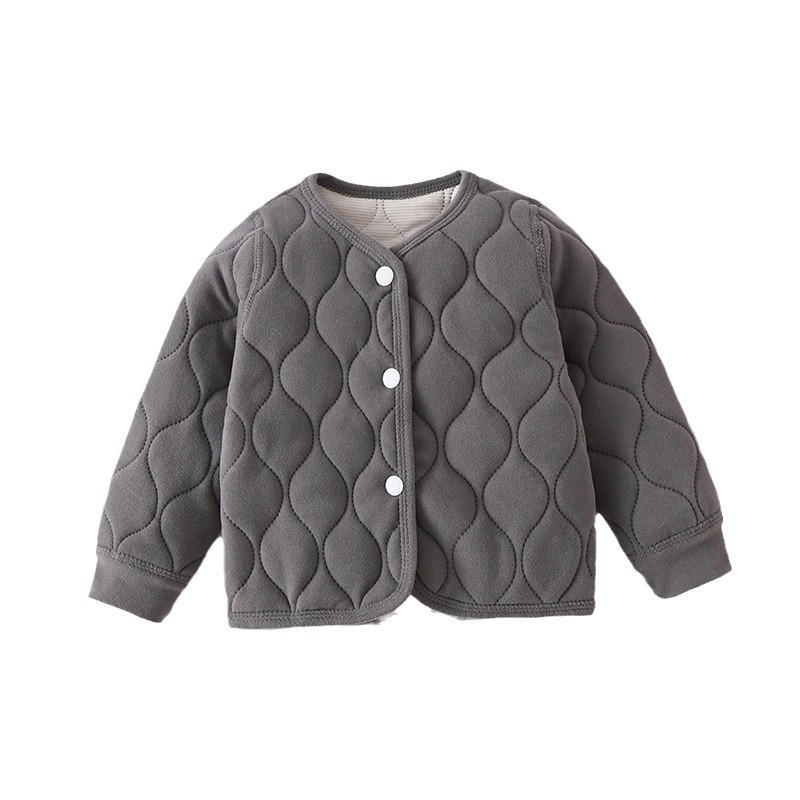 Children's new ultrasonic school uniform artifact student liner autumn and winter new boys quilted girls thick coat