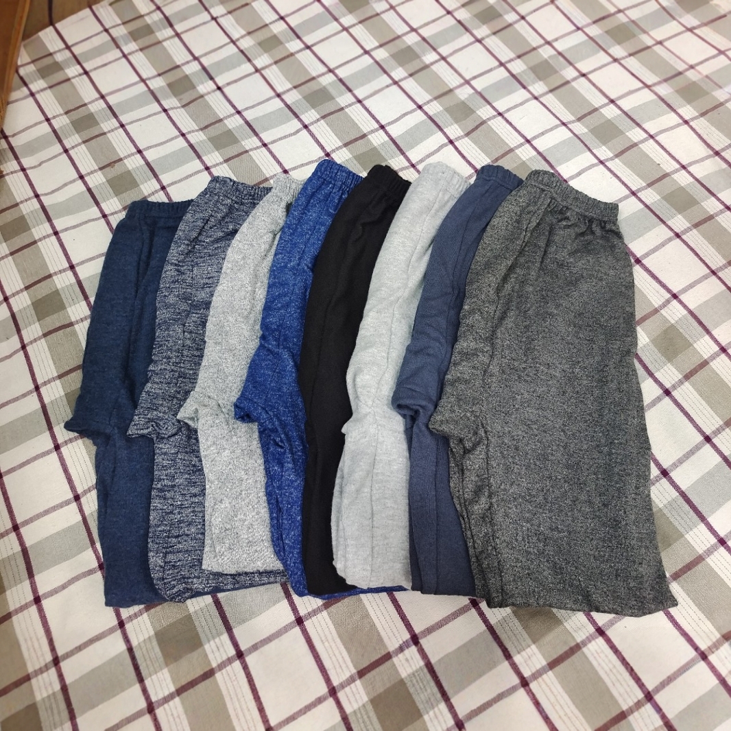 Middle-aged and elderly autumn pants, men's sweat cloth wool autumn pants, spring and autumn and winter bottoming men's pants, plus