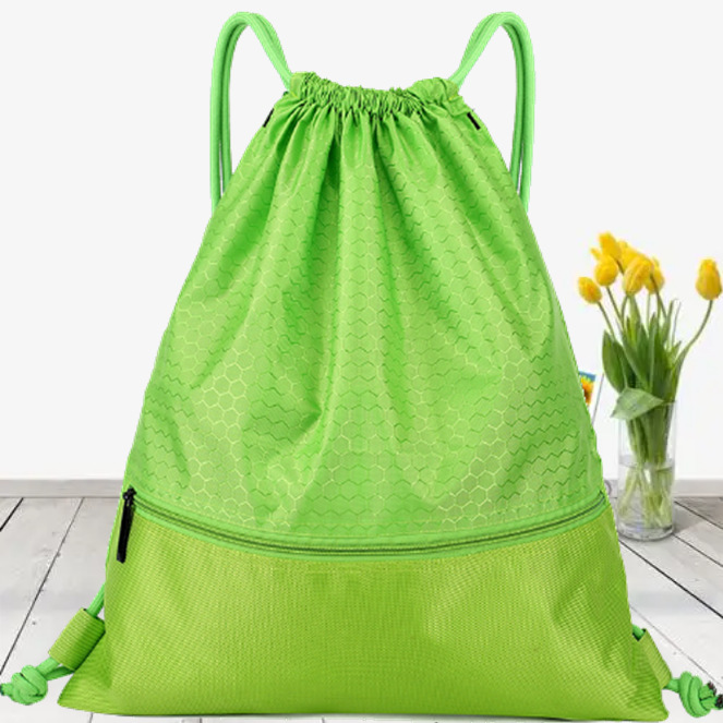Polyester Cloth Bundle Drawstring Bag Backpack Basketball Bag Marathon Event Bag Travel Bag Swimming Beach Bag