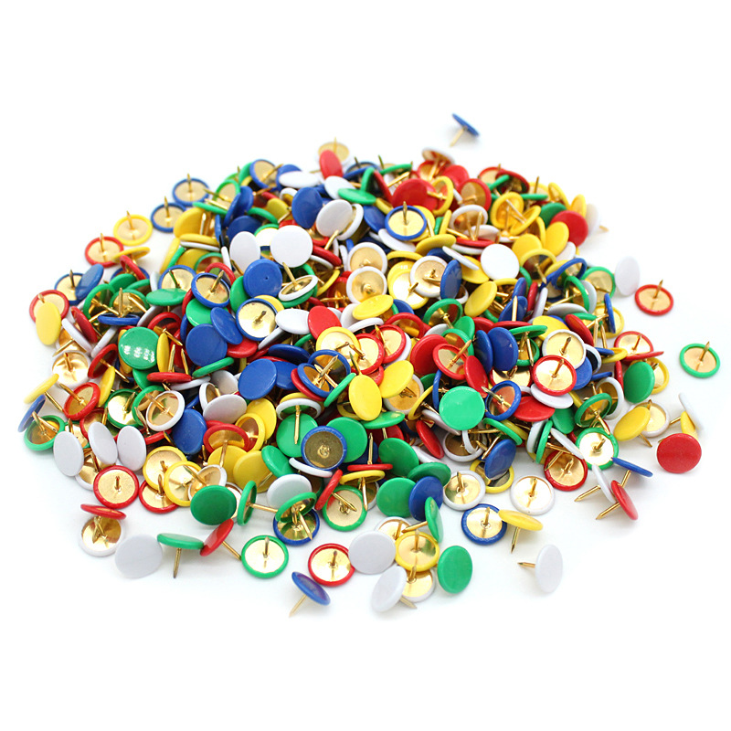 Ready Supply Bulk Nickel-plated Thumbtacks Metal Silver Push Pins Decorative Photo Wall Push Pins Art Thumbtacks Wholesale