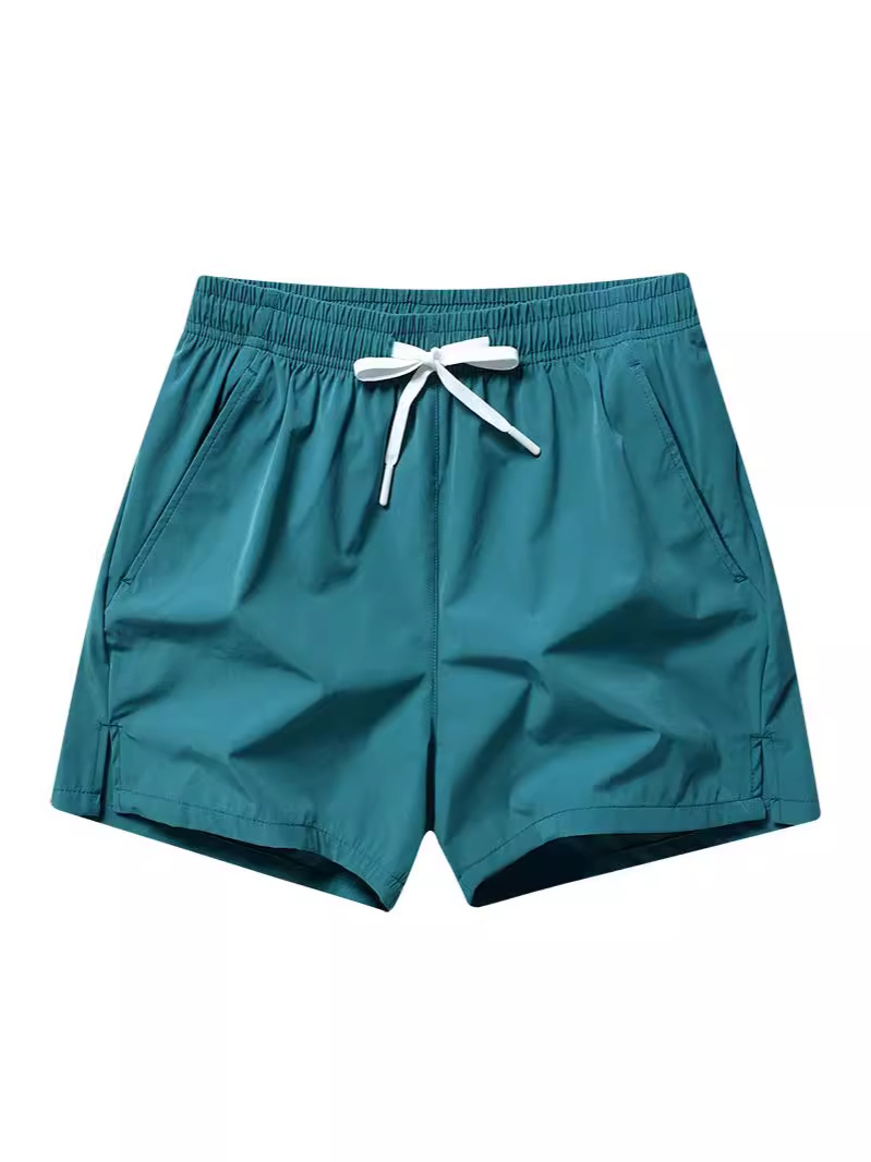 новые шорты мужские быстросохнущие свободные трехбалльные спортивные повседневные брюки универсальные тонкие из льняного шелка пляжные брюки для бега верхняя одежда