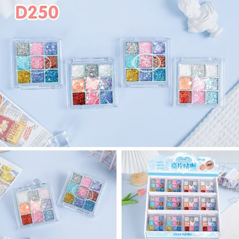 Baiji yibaiji Butterfly Dream Sequins Gel Eye Shadow High Face Value Creative New Fashion Curry Makeup Eye