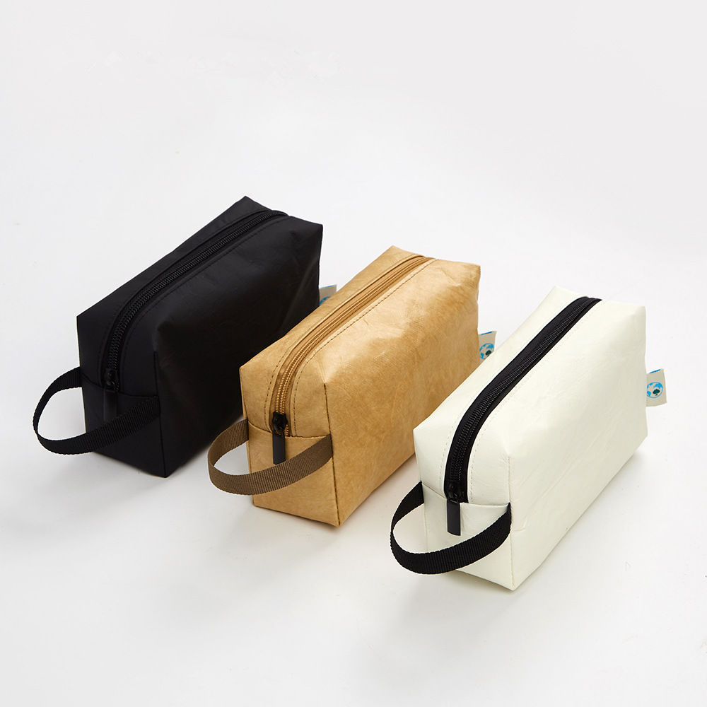 Кастомизированная восьмиугольная сумка из бумаги Dupont, простая водонепроницаемая сумка для туалетных принадлежностей