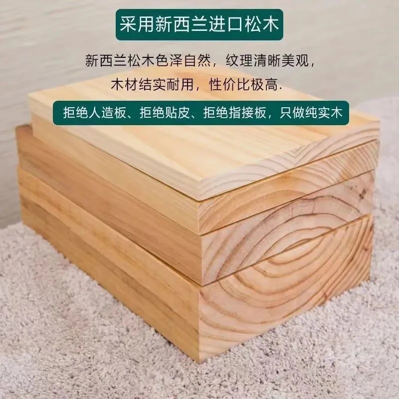 Pine Solid Wood Board Desktop Bar Table Dining Table Office Computer Table Bay Window Bar Panel Solid Wood Cross-Border E-Commerce