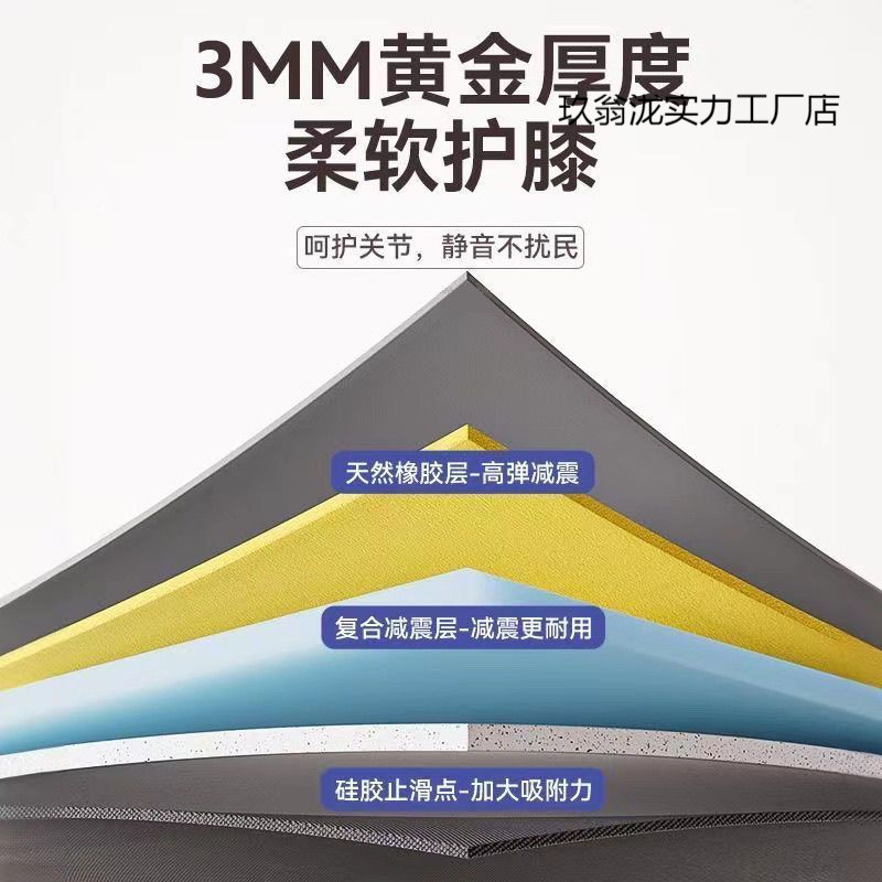 Special Mat for Standing Long Jump Test, Non-Slip and Thickeneded Household Floor Mat, Physical Education High School Entrance Examination Indoor Training Equipment for Exercise