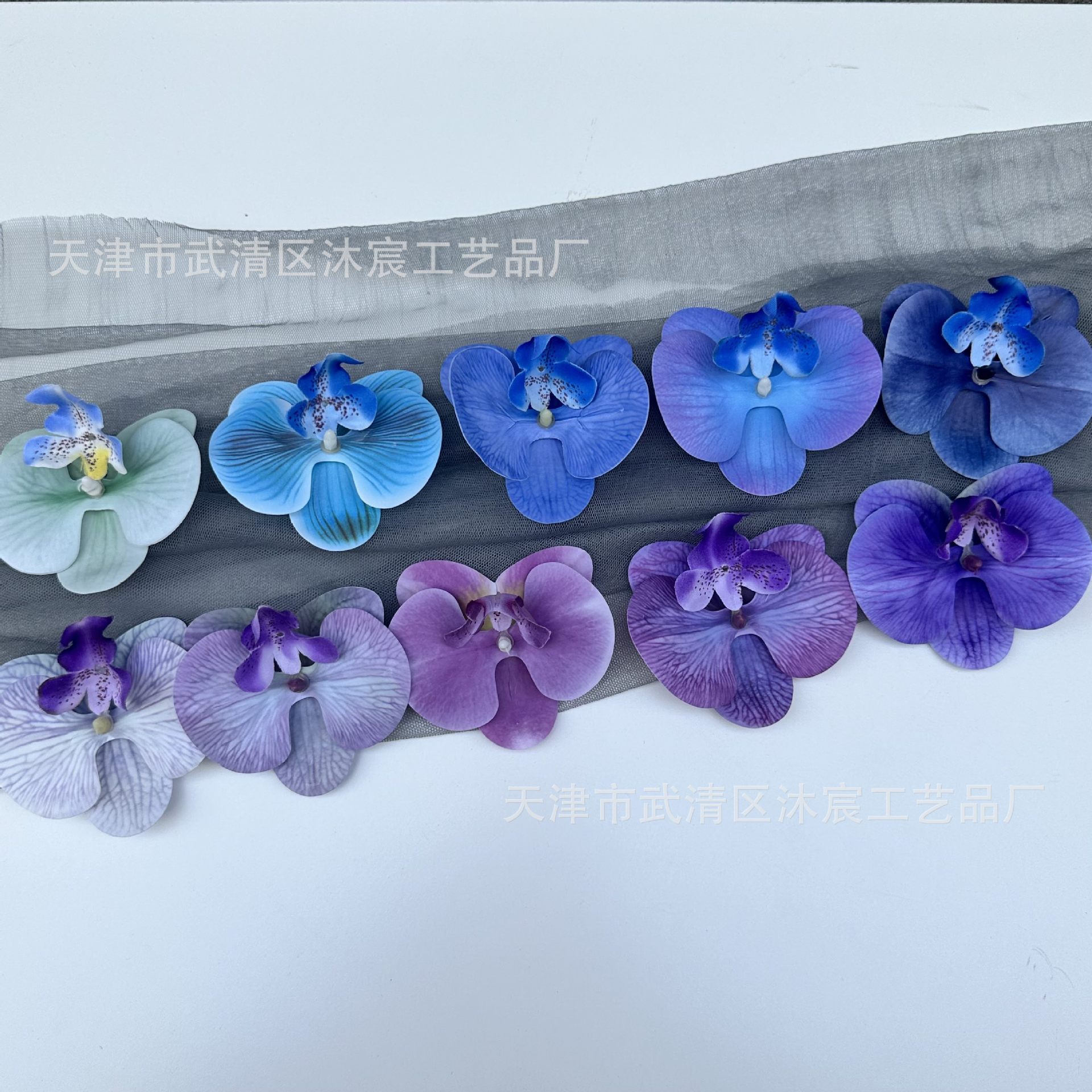 Single Head 3D Phalaenopsis Simulation European Style Butterfly Flower Hair Clip Hair Clip Hair Accessories DIY Headdress Duckbill Clip Side Clip