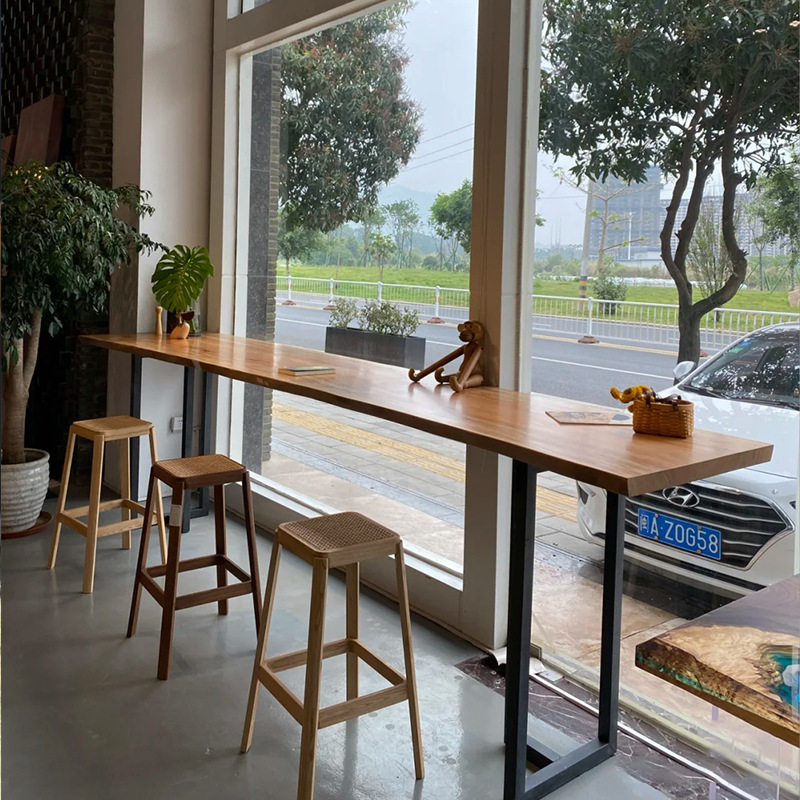 Solid Wood Board Desktop Board Pine Elm Ash Wood Cherry Wood Window Sill Board Dining Table Desk Solid Wood Large Board Log Batch