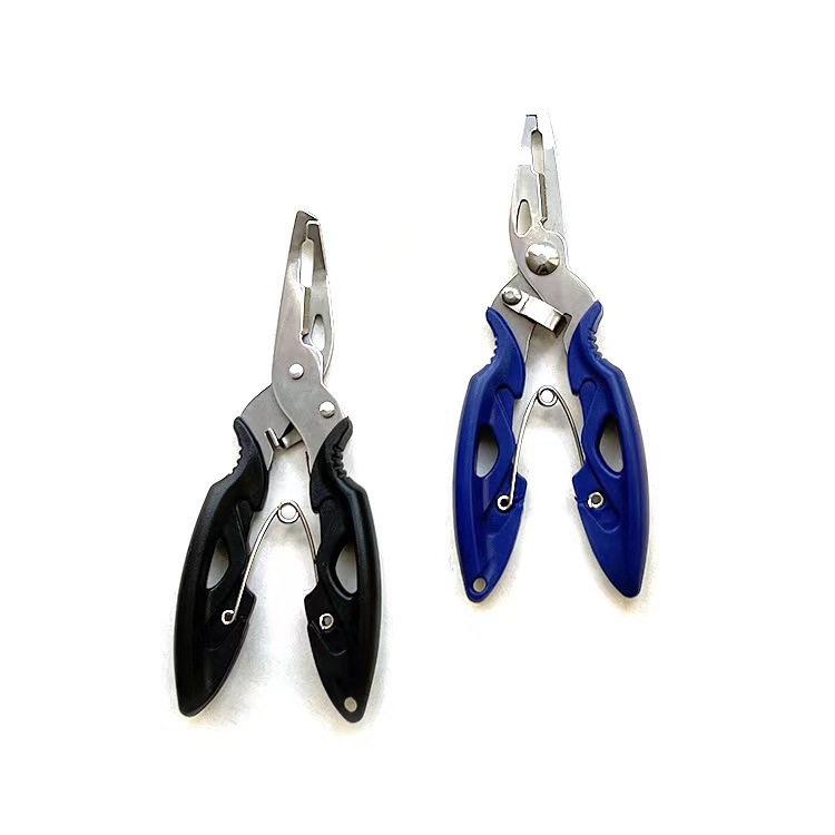 Stainless Steel Luya Pliers Bent Mouth Fishing Pliers Big Horse Fishing Line Shear Control Pliers Sea Fishing Luya Fishing Shear