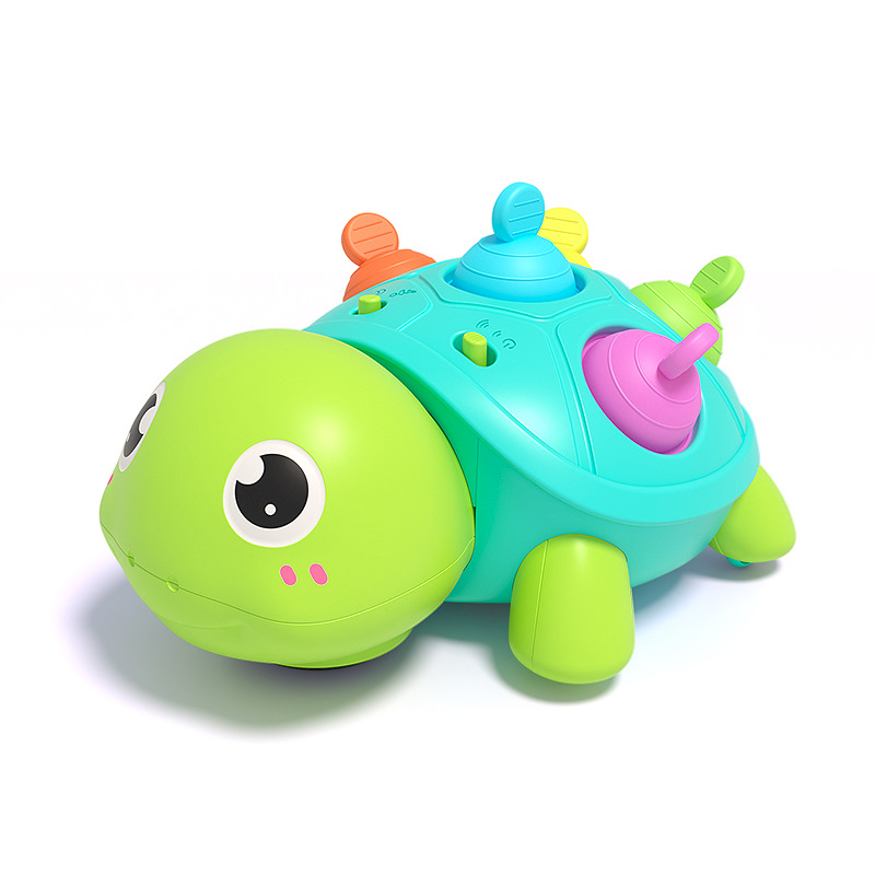 Cross-Border Baby Toys Sound and Light Baby Toys 0 to 1 Years Old Guide to Learn to Crawl and Raise Head to Practice Chewable and Coax Baby Artifact