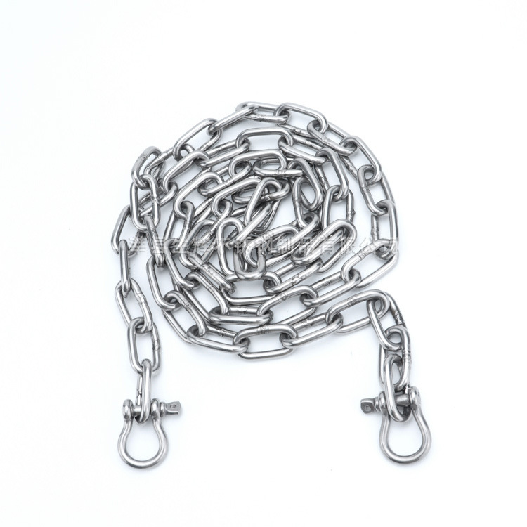 English Middle Ring Anchor Chain 316 Stainless Steel Marine Hardware Accessories Chain Hardware Accessories Anchor Fishing Boat