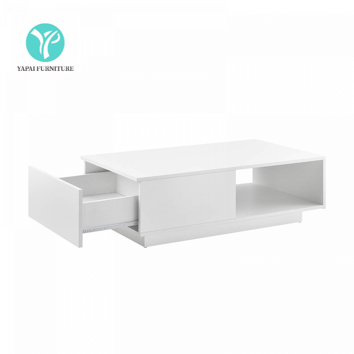 Amazon Cross-Border Supply Factory Panel Furniture Coffee Table Coffee Table Simple Storage with Drawer Living Room Wholesale