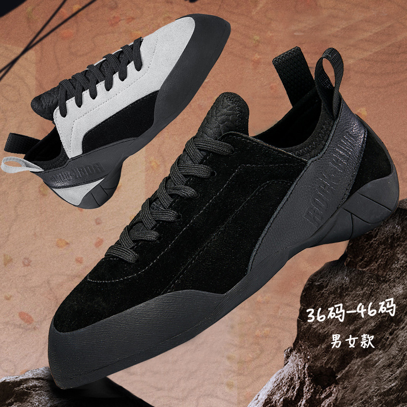 Rock Climbing Shoes Professional Indoor Training Bouldering Wild Climbing Shoes Outdoor Rock Climbing Shoes Men's and Women's Buckle Beginners Children's plus size