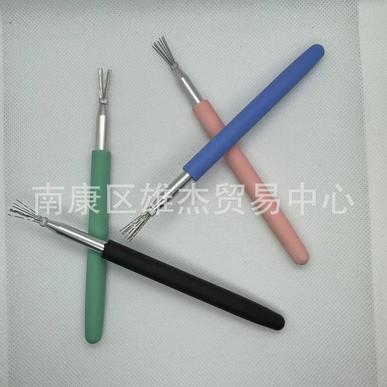 Ceramic art seven needle texture brush aluminum rod needle hole punch diy roll paper clay sculpture tools art supplies wholesale
