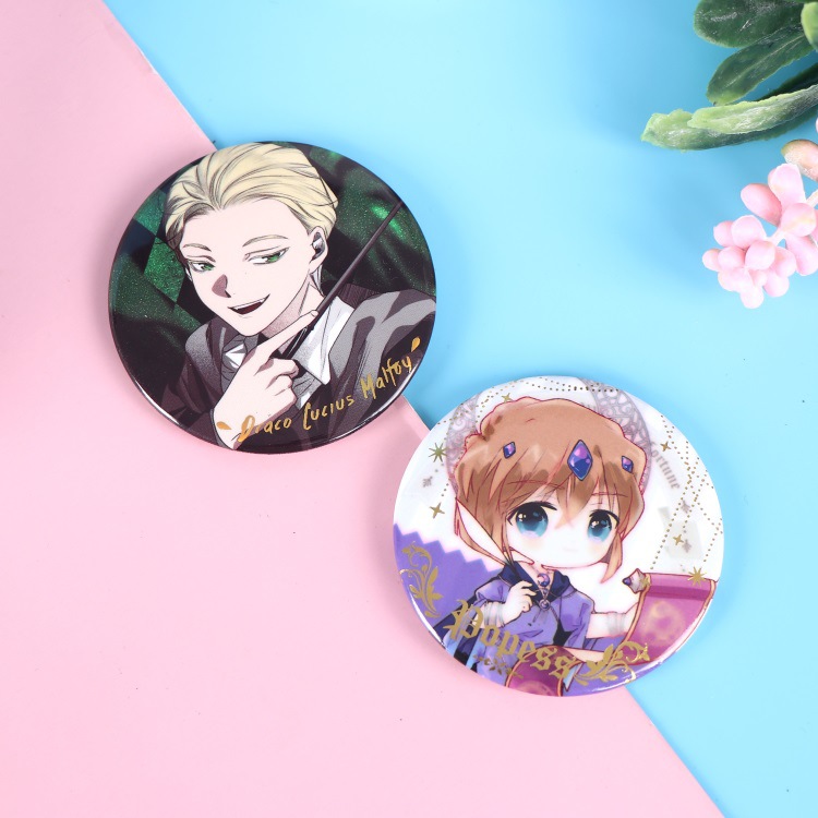 Factory wholesale tinplate badge tinplate badge tinplate badge Production Animation two-dimensional laser Yum