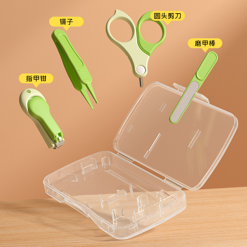 Baby Nail Scissors Set, Newborn Baby Special Toddler Nail Clippers, Anti-Pinch Nail Clippers, Toddler Supplies