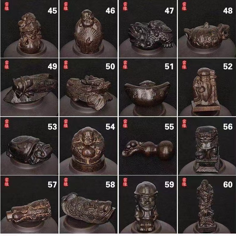 Agarwood Wood wooden ornaments India sand sink Wood leather black wood carving handle pieces toy craft art and play factory wholesale