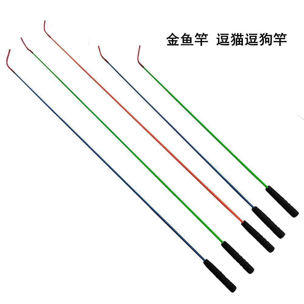 Children's Fishing Rod Small Gold Fishing Rod Lobster Rod Crab Rod Children's Small Rod suit Solid Fiberglass Fishing Rod