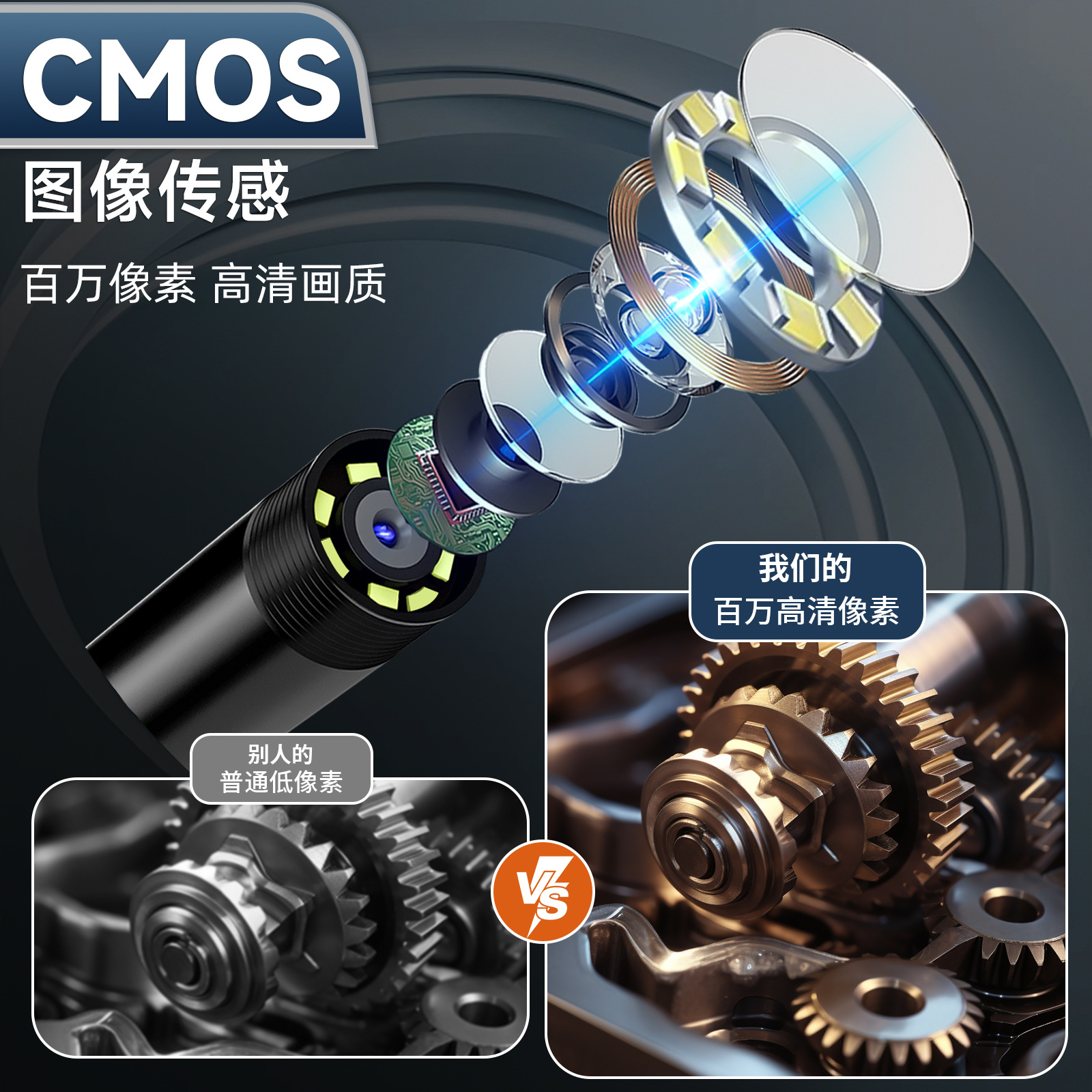 Nk-5001Pro Four-In-One Mobile Phone Industrial Endoscope Endoscope Apple Type-C Direct Connection Borescope