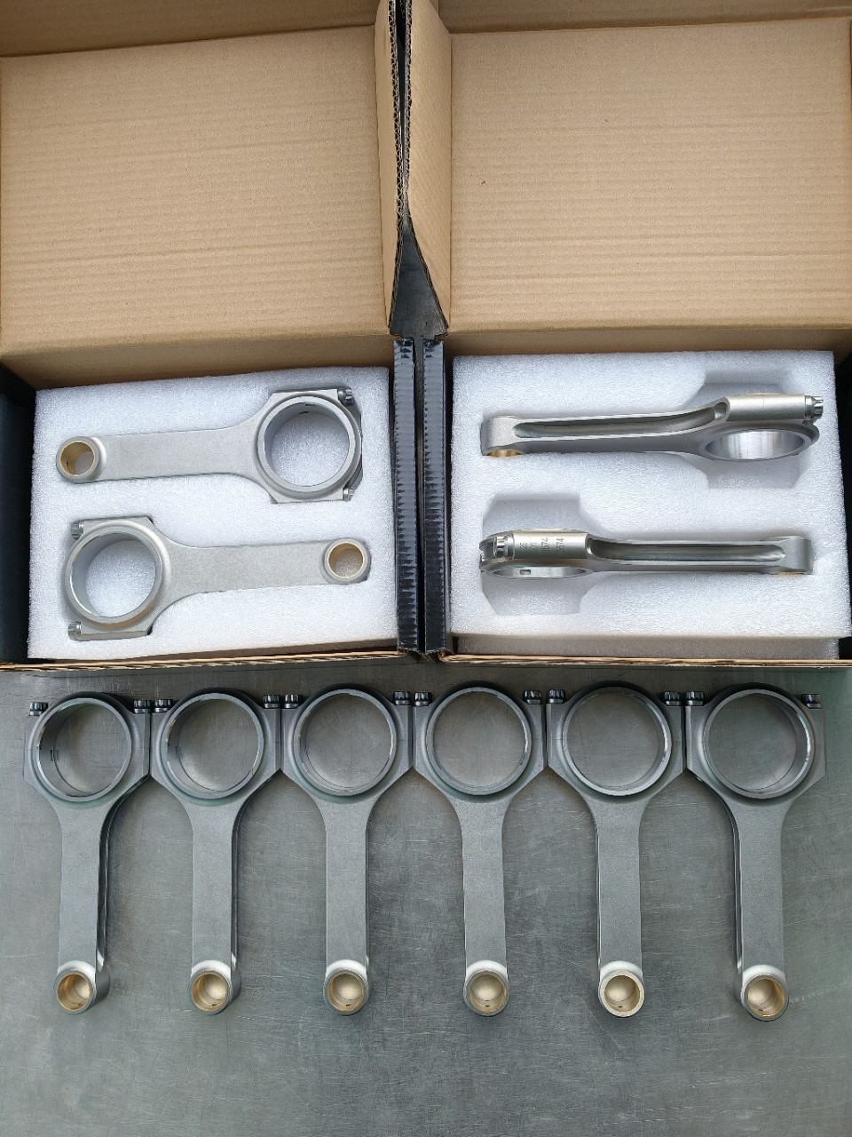 2Jz Forged Connecting Rod, No. 0E 1320146040 ~Jzs 133155147 Head with Center Distance 142mm