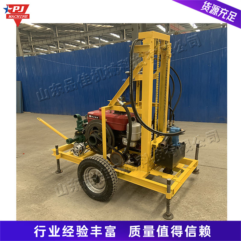 Outdoor Geological Engineering Exploration Drilling Machinery, Traction-Type Hydraulic Lifting Drilling Rig, Exploration Drilling Core Equipment