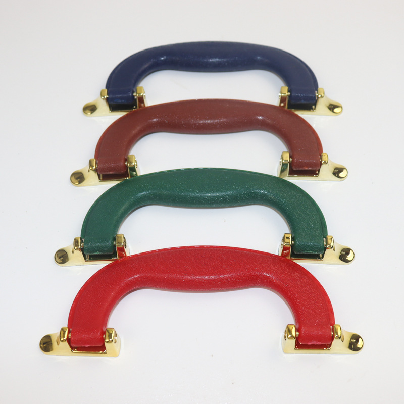 Factory in stock wholesale PU plastic handbag with luggage accessories gift box leather handle ceramic gift box accessories