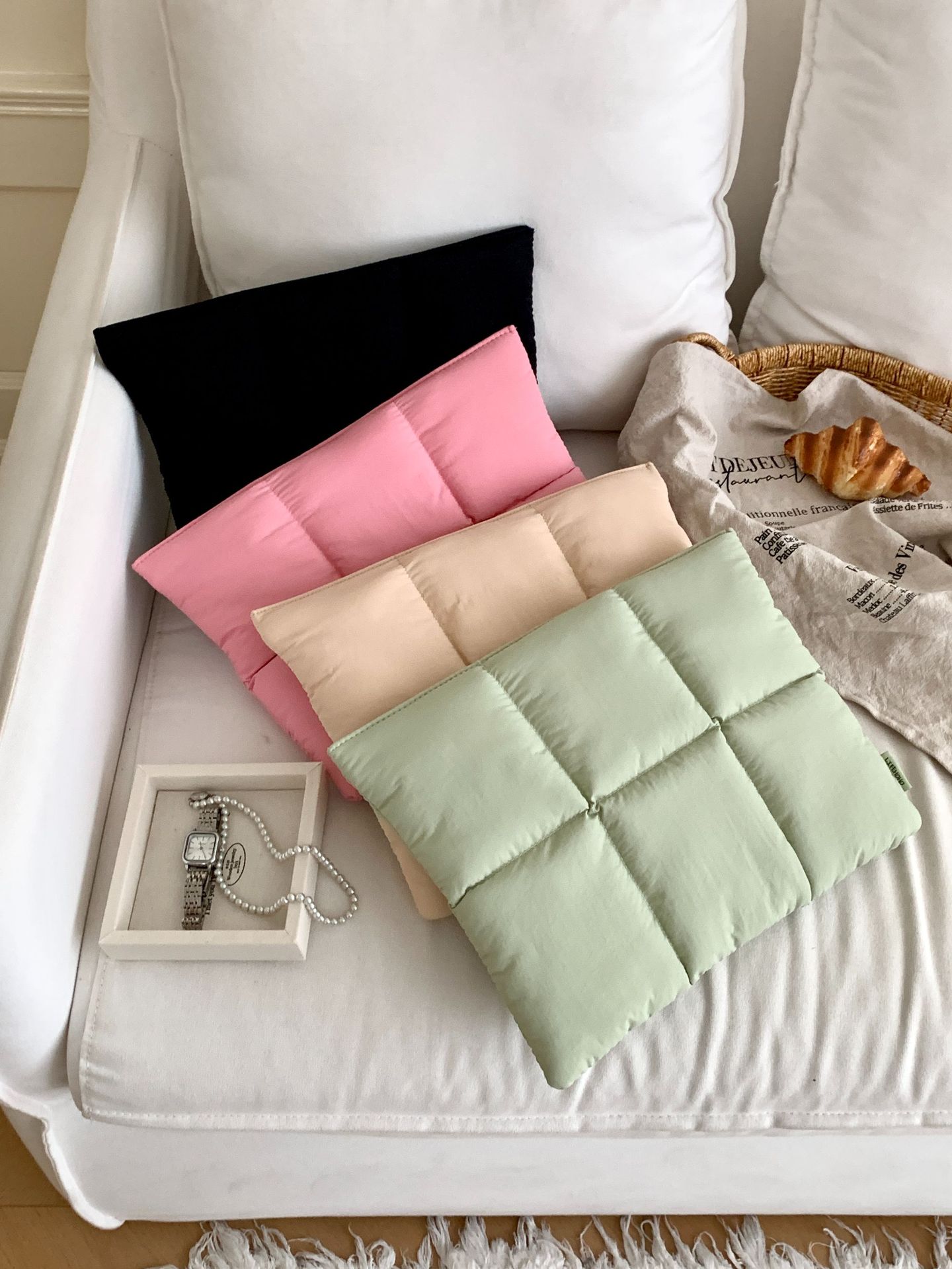 корейская кросс-бордерная сумка-подушка для компьютера 13 дюймов, подходит для MacBook, сумка для косметики