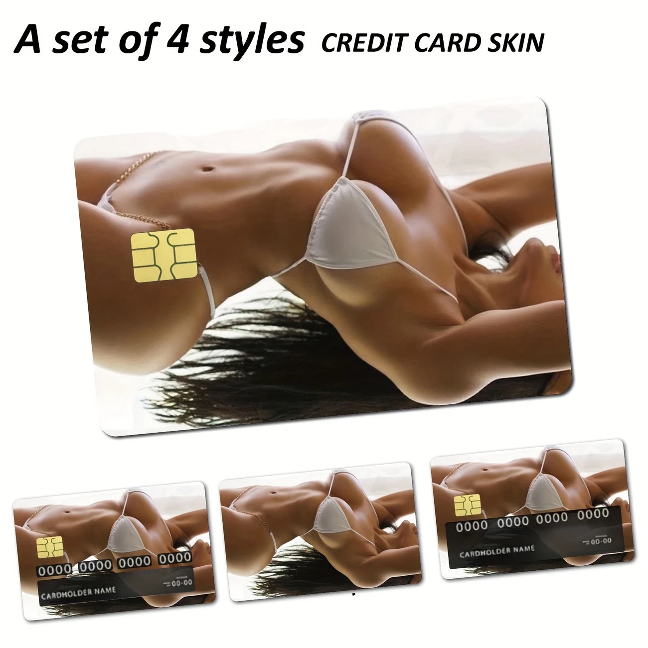 Credit Card Stickers New Cross-Border Export Creative Decoration Waterproof Bank Card Holder Sexy Bikini Stickers