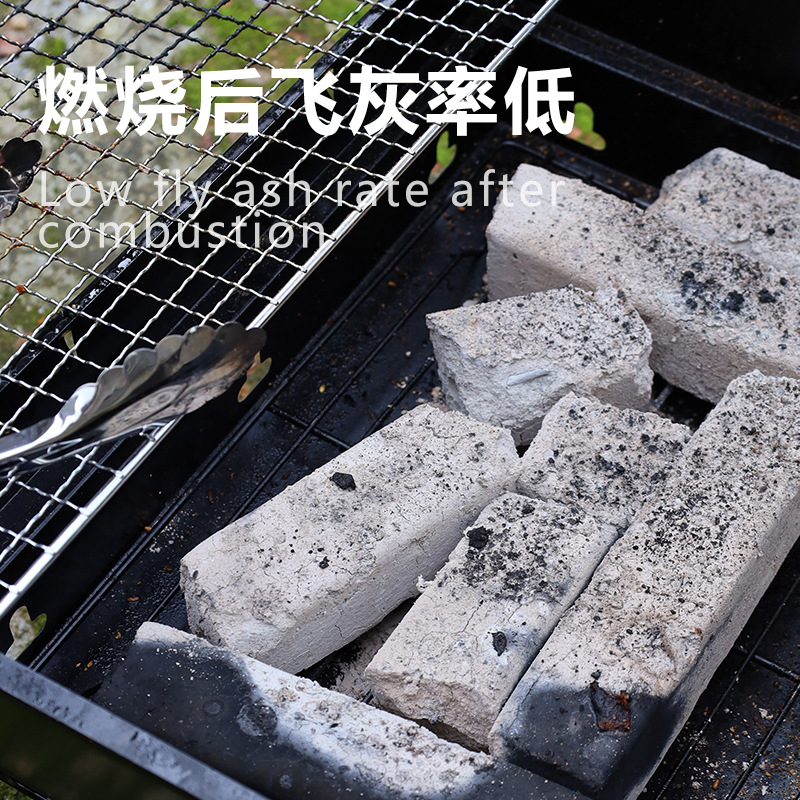 Manufacturer Wholesale Bamboo Charcoal Mechanism Charcoal High Temperature Commercial Barbecue Carbon Burn-Resistant Heating Charcoal Quick-Burning Carbon Outdoor Barbecue Carbon