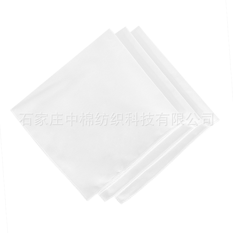 Pure cotton handkerchief tie-dyed wax-dyed kindergarten student school handmade tie-dyed small square towel cotton white cloth wholesale embroidery