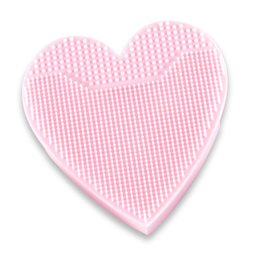 Heart-shaped Silicone Facial Cleanser Silicone Facial Brush Baby Shampoo Pet Bath Brush Skin Care Brush Factory Direct Supply