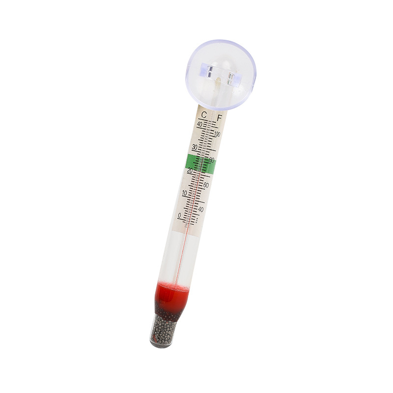 Fish tank floating convenient thermometer high-speed precision temperature indicator stable suspension temperature bubble liquid column temperature detector