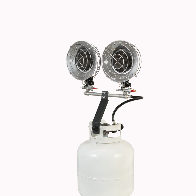 Cross-Border American Double-Head Outdoor Heating Stove Camping Style Camping Style Heating Artifact Portable Gas Small Sun Ice Fishing