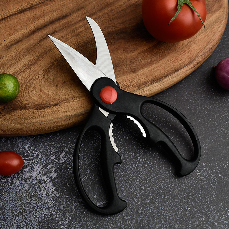 Three-piece set kitchen scissors multifunctional chicken bone scissors handmade scissors household stainless steel scissors kitchen kitchen scissors