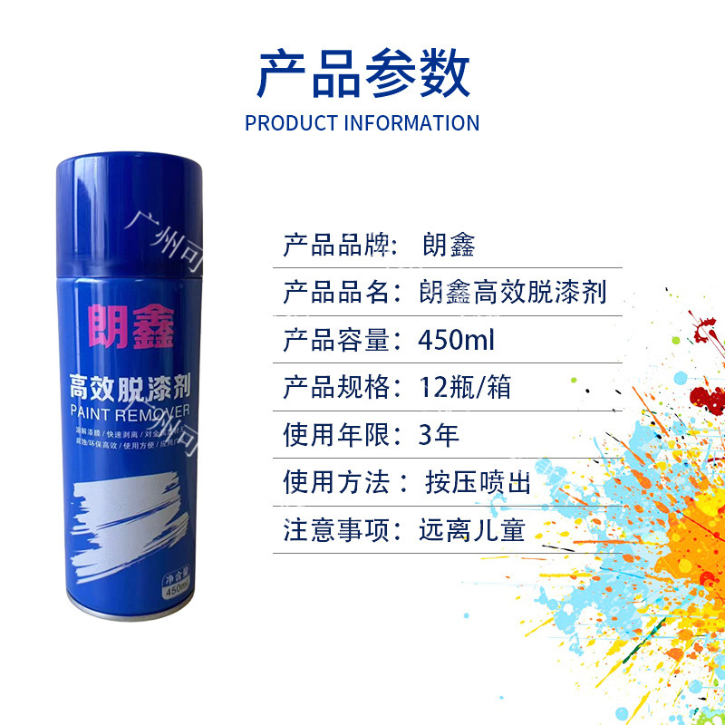 Langxin High-Efficiency Paint Remover for Automobiles, Metal, Wood and Furniture, Powerful Paint Removal, Traceless Express Penetration Paint Washing Water