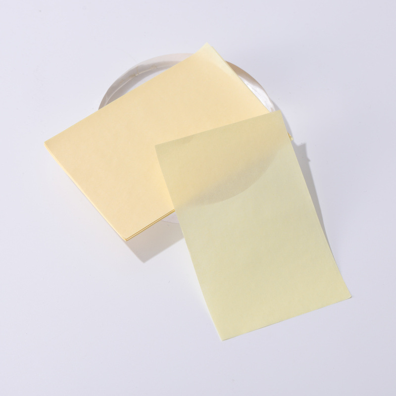 Bamboo Charcoal Facial Oil Absorbing Paper with Mirror Oil Absorbing Paper with Powder Puff Mirror Box Storage Portable Refreshing Facial Oil Absorbing Paper