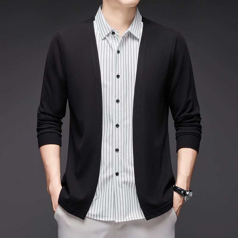 Фальшивый комплект, рубашка с воротником, осень, повседневный