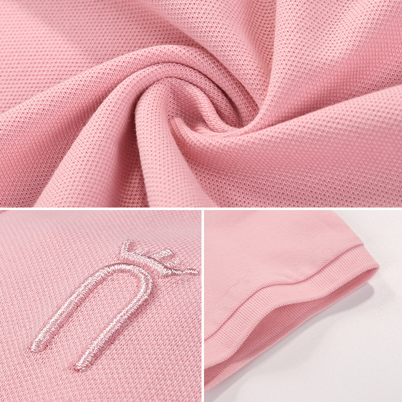 Summer Polo Shirt Women's T-Shirt Short-Sleeved Women's Slim Fit Corporate Uniform Workwear Professional Shirt 2025 New Business