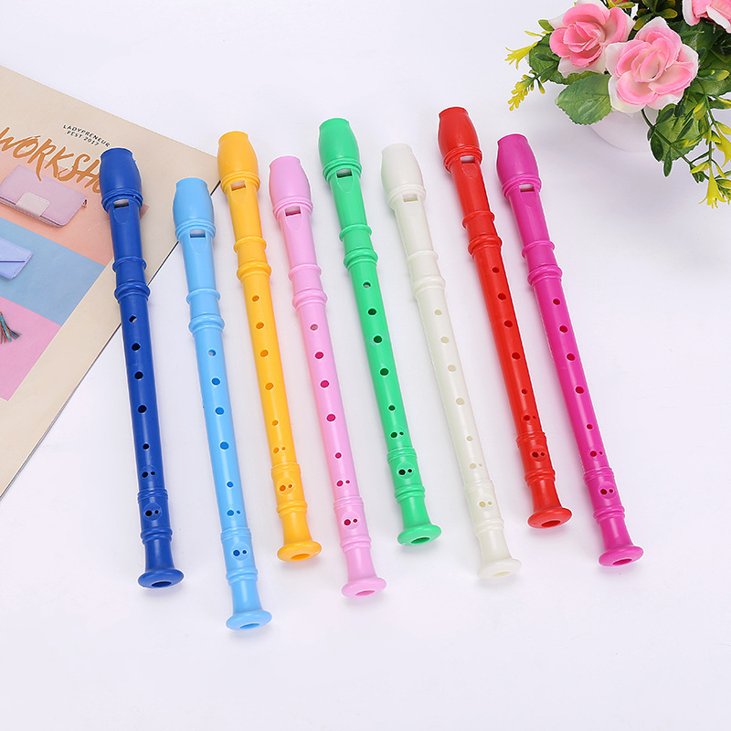 Six-Hole and Eight-Hole Plastic Flute for Kidsren to Practice Recorder, Learning and Teaching Supplies, Early Education Music Equipment, Two-Yuan Store Wholesale